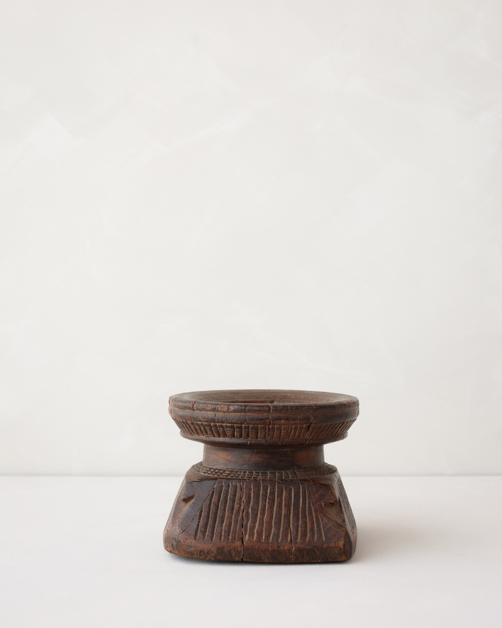 Hand carved wooden seeder